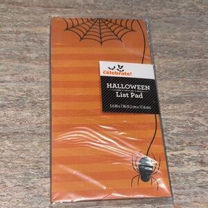 Celebrate Halloween List Pad with Spider Design